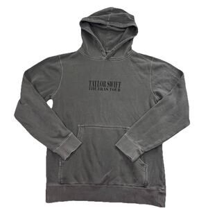 Taylor Swift The Eras Tour Hoodie Size S Gray Distressed Concert Music Casual